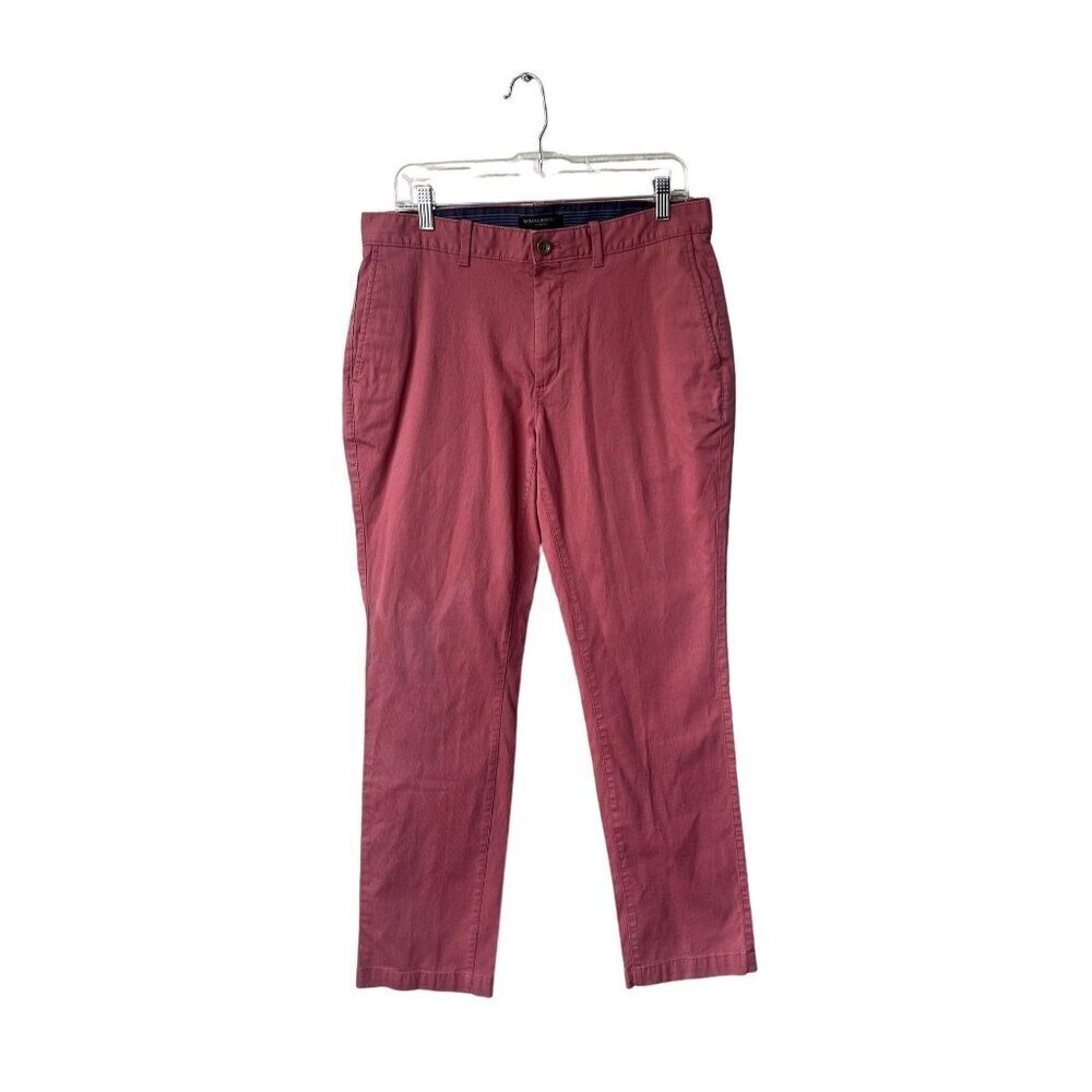 Banana Republic Mens Aiden Fit Chino Size 32X32 Red Dress‎ Pant